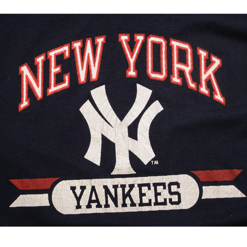 CAMISETA VINTAGE DE CAMPEÓN DE LA MLB DE LOS YANKEES DE NUEVA YORK DE LA DÉCADA DE 1980, TALLA PEQUEÑA, FABRICADA EN EE. UU.