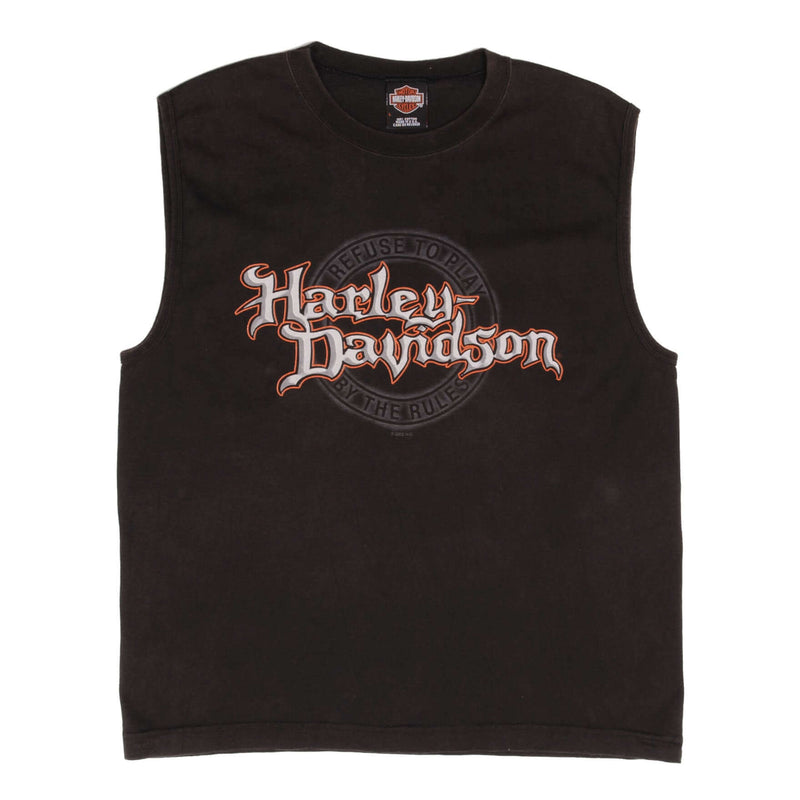 Vintage Harley Davidson Los Angeles 2002 Tank Top Tee Shirt Large Made In Usa