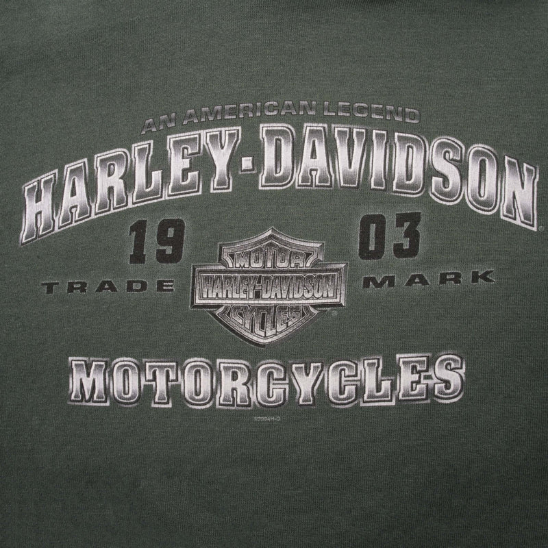 Vintage Harley Davidson Wausau Wisconsin 2004 Hoodie Sweatshirt Size XL