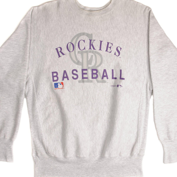 SUDADERA VINTAGE CHAMPION DE TEJIDO INVERSO COLORADO ROCKIES 1994 XL FABRICADA EN EE. UU.