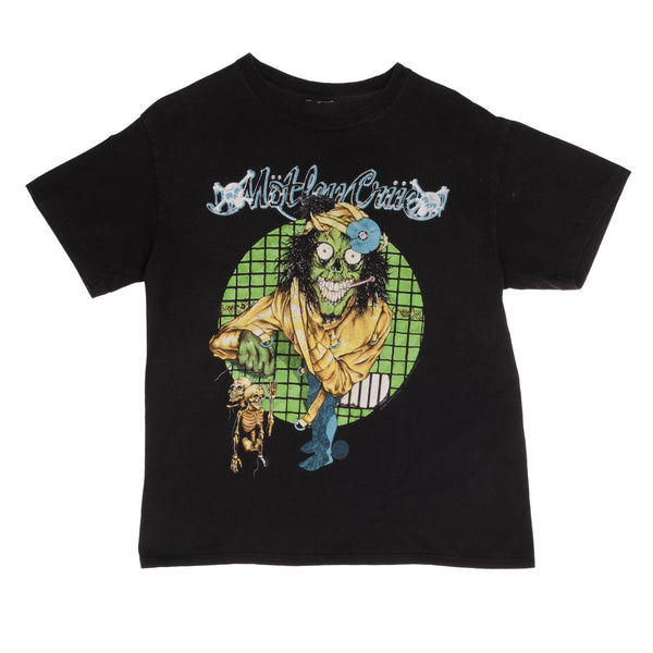 Vintage Motley Crue Dr. Feelgood He's Gonna Be Your Frankenstein Tee Shirt Size Medium With Single Stitch Sleeves