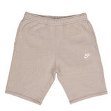 Vintage Nike Classic Swoosh Custom Made In The USA Beige Mid Length Shorts Available in Size Small, Medium, Large and XL. Up-cycled from Nike Joggers and Dye to a Pastel Beige color.