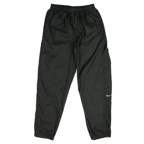 Vintage Nike Classic Swoosh Green Nylon Track Pants 1990S Size Medium