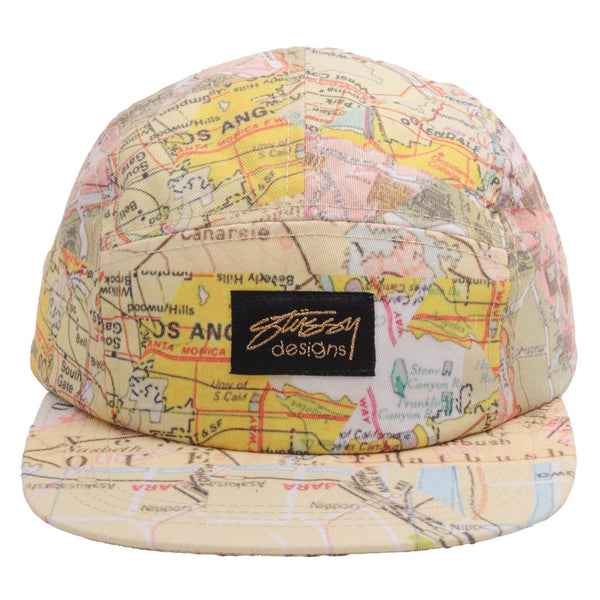 Vintage Stussy Designs Los Angeles Map All Over Print Cap