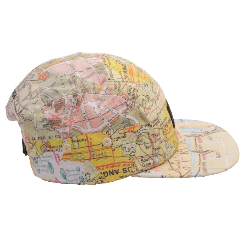 Vintage Stussy Designs Los Angeles Map All Over Print Cap