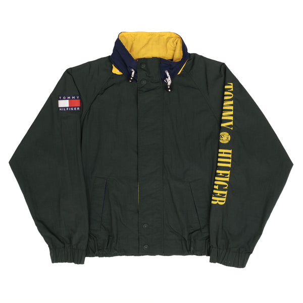 Vintage Tommy Hilfiger Rain Windbreaker Jacket 1990S Size XL