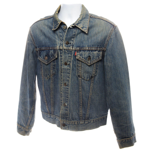 CHAQUETA VINTAGE LEVIS DE UNA SOLA COSTURA, TALLA 43, FABRICADA EN EE. UU.