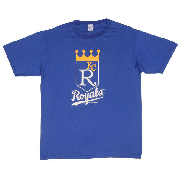 Vintage MLB Kansas City Royals 1988 Tee Shirt Size XL Made In USA With Single Stitch Sleeves