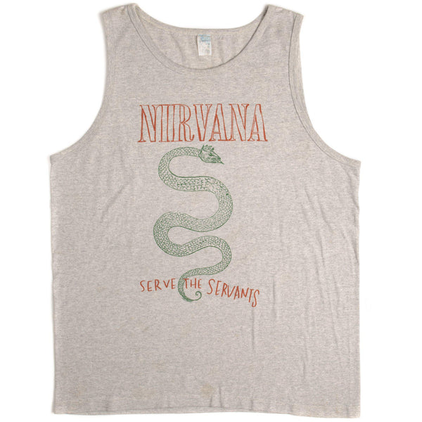 CAMISETA VINTAGE SIN MANGAS NIRVANA, década de 1990, TALLA GRANDE