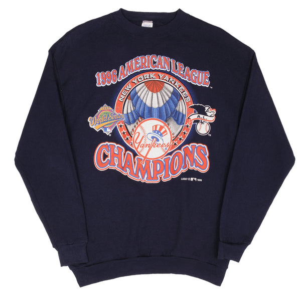 Vintage MLB New York Yankees World Champions 1996 Sweatshirt Large Made In Usa