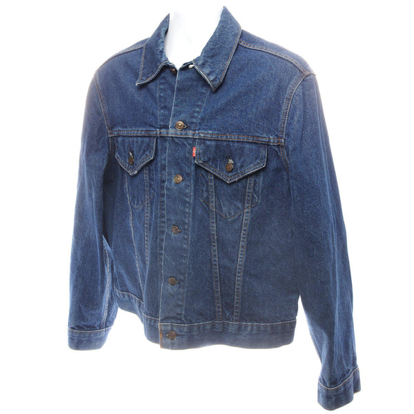 CHAQUETA VINTAGE LEVIS DE UNA SOLA COSTURA, TALLA 44, FABRICADA EN EE. UU.