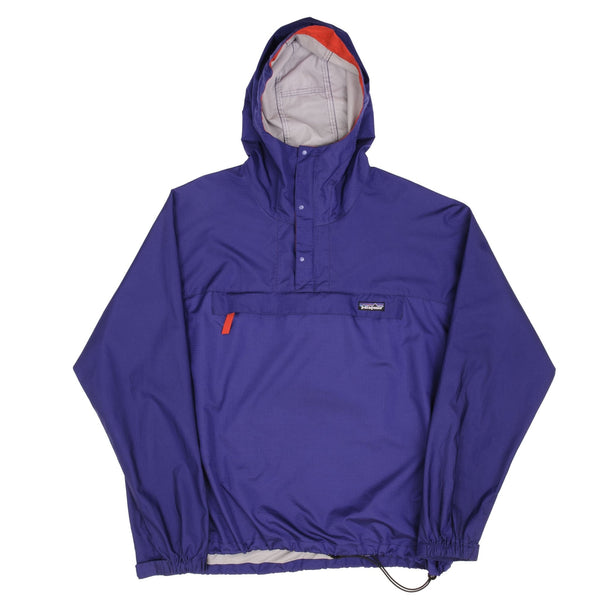 Vintage Patagonia Windbreaker Purple Jacket With Hood Size Large 1990s