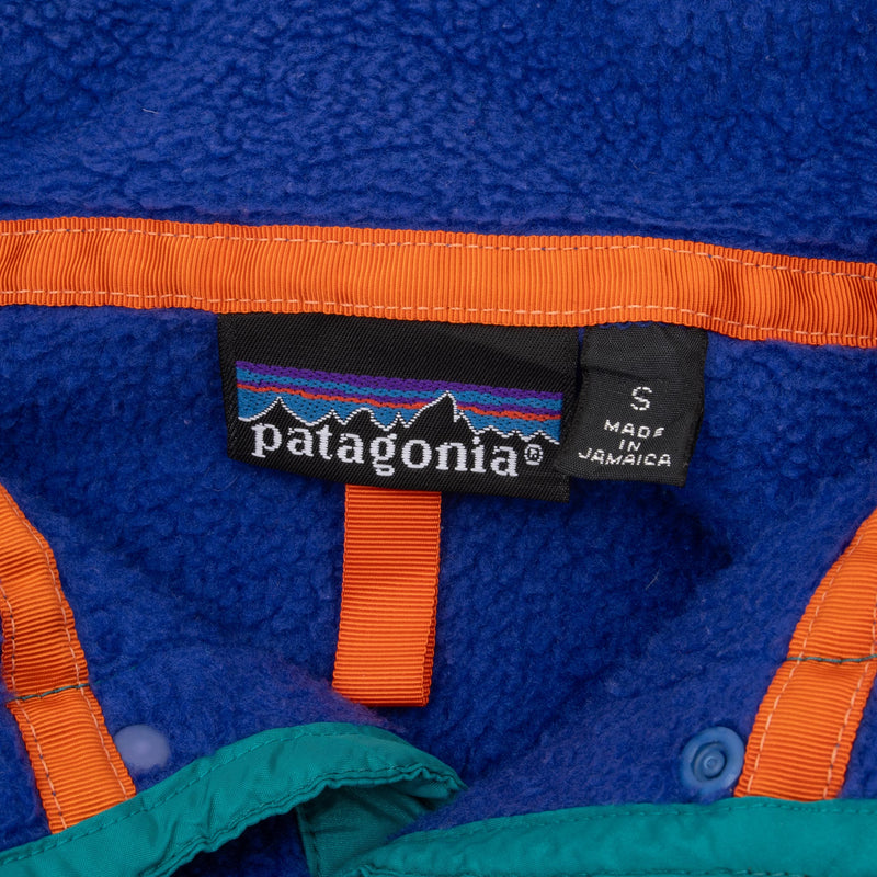 Vintage Patagonia Blue Snap T Fleece Pullover Jacket 1990S Size Small