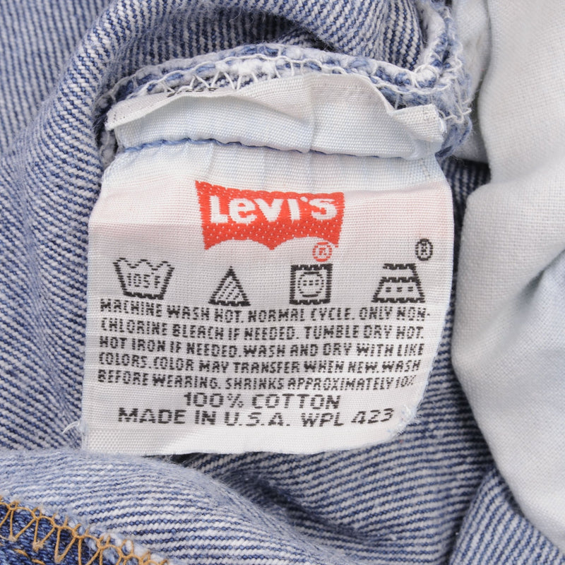 VINTAGE LEVIS 501 JEANS INDIGO 1990s SIZE W36 L29 MADE IN USA