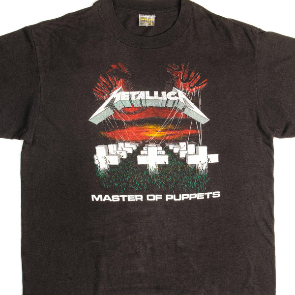 CAMISETA VINTAGE DE METALLICA, AÑOS 80, TALLA GRANDE, FABRICADA EN EE. UU.