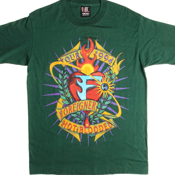 CAMISETA VINTAGE FOREIGNER REAL WORLD TOUR 1994 TALLA GRANDE FABRICADA EN EE. UU.