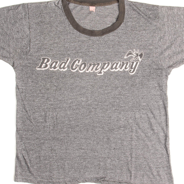 CAMISETA VINTAGE BAD COMPANY DESOLATION ANGELS GIRA POR EE. UU. 1979, PEQUEÑA, FABRICADA EN EE. UU.