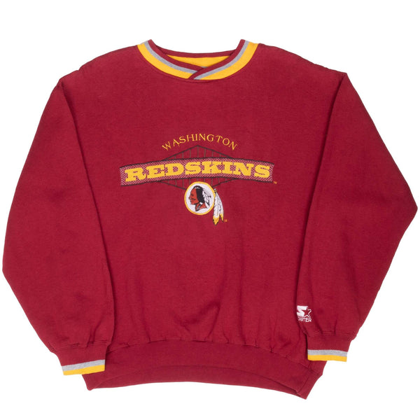 Vintage Nfl Washington Redskins Embroidered Sweatshirt 1990S Size Medium