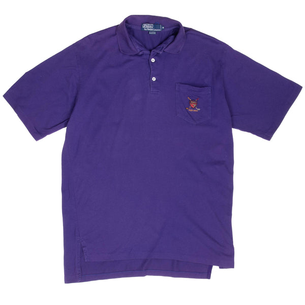 Vintage Ralph Lauren Purple Polo Shirt 1990S Size Medium