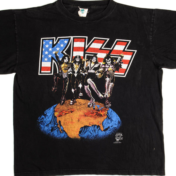 CAMISETA VINTAGE KISS ALIVE WORLDWIDE WORLD TOUR 1996 TALLA XL