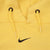 Vintage Yellow Nike Center Swoosh Hoodie 1990S Size XL Made In USA Travis Scott