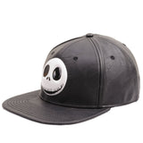 Vintage Disney Tim Burton The Nightmare Before Christmas Faux Leather Snap Back Cap 1990S