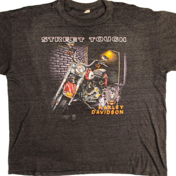 CAMISETA VINTAGE CON EMBLEMA 3D DE HARLEY DAVIDSON, TALLA XL, 1989, FABRICADA EN EE. UU.