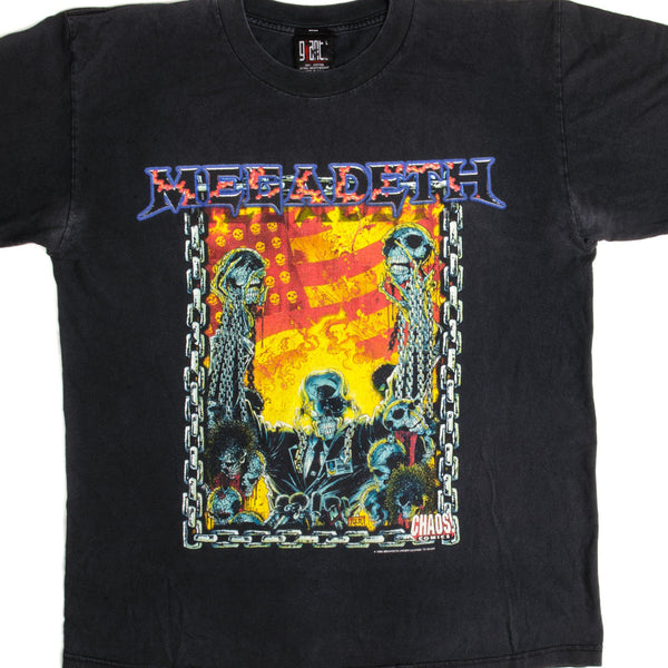 CAMISETA VINTAGE MEGADETH 1998 TALLA GRANDE FABRICADA EN EE. UU.