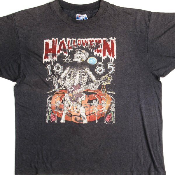 CAMISETA VINTAGE DE HALLOWEEN DE 1985, TALLA GRANDE, FABRICADA EN EE. UU.