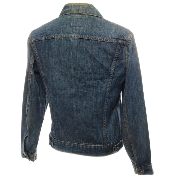 CHAQUETA VINTAGE LEVIS TIPO 3, 2 BOLSILLOS, COSTURA SIMPLE, TALLA 38, AÑOS 80, FABRICADA EN EE. UU.