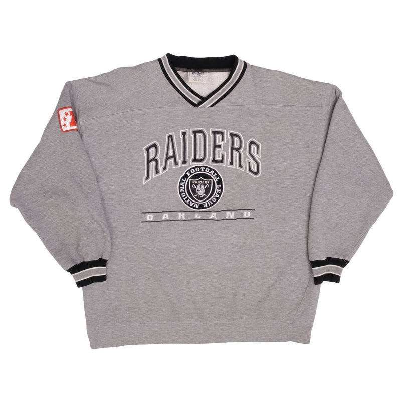 Vintage NFL Oakland Raiders American Football Conference Sweatshirt Size XL