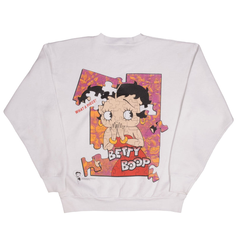 Vintage Betty Boop Puzzle Sweatshirt 1994 Size Large Made In USA