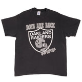 Vintage NFL Oakland Raiders Tee Shirt 1990S Size XL Made In USA With Single Stitch Sleeves