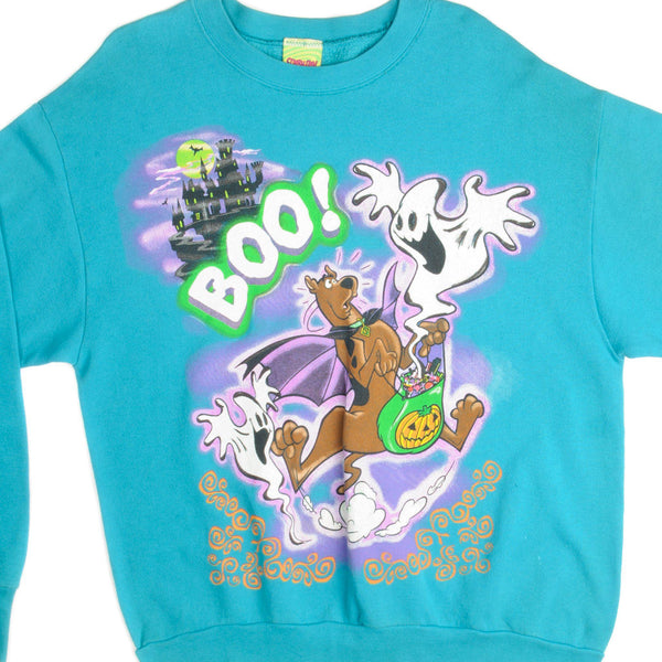 SUDADERA VINTAGE SCOOBY DOO HALLOWEEN BOO 1999 TALLA XL