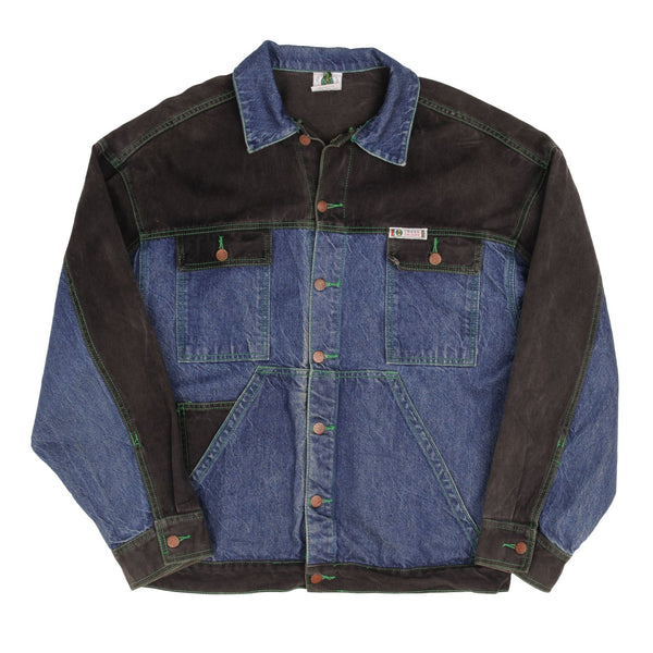 VINTAGE 1990S CROSS COLOURS DENIM JACKET SIZE 1 