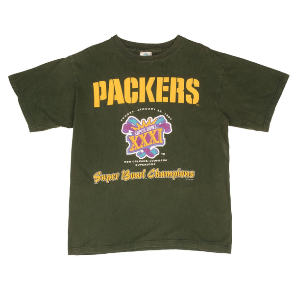 Vintage NFL Green Bay Packers Super Bowl Champions 1997 Tee Shirt Size Large