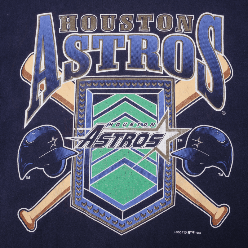 Vintage MLB Houston Astros Tee Shirt 1996 Size Large Logo 7