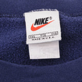 SUDADERA CLÁSICA VINTAGE NIKE SWOOSH AZUL MARINO DE LOS AÑOS 90, TALLA 2XL, FABRICADA EN EE. UU.