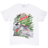 Vintage Nascar Dale Jr Mountain Dew Tee Shirt 2000S Size Large