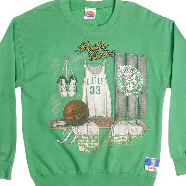 SUDADERA VINTAGE NBA BOSTON CELTICS TALLA MEDIANA FABRICADA EN EE. UU.