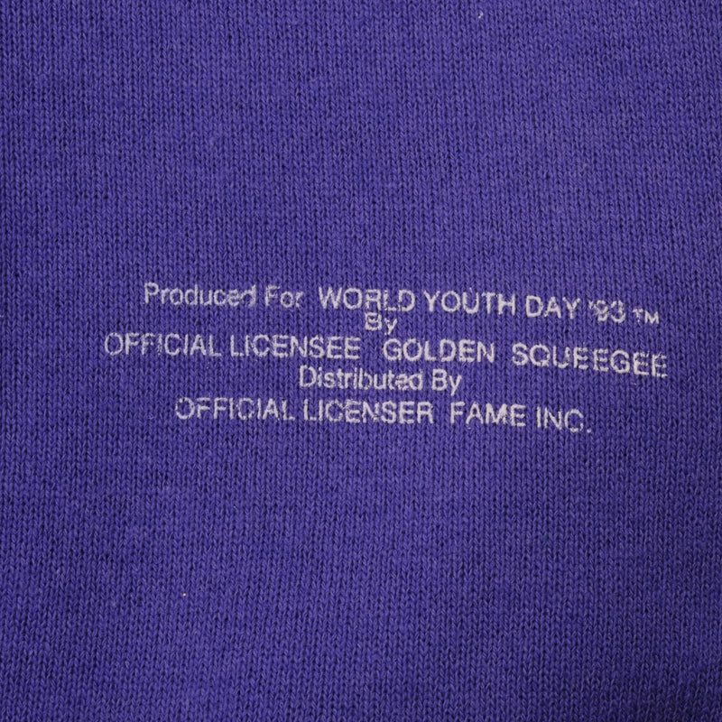 Vintage World Youth Day Denver Colorado 1993 Sweatshirt Large Made In Usa