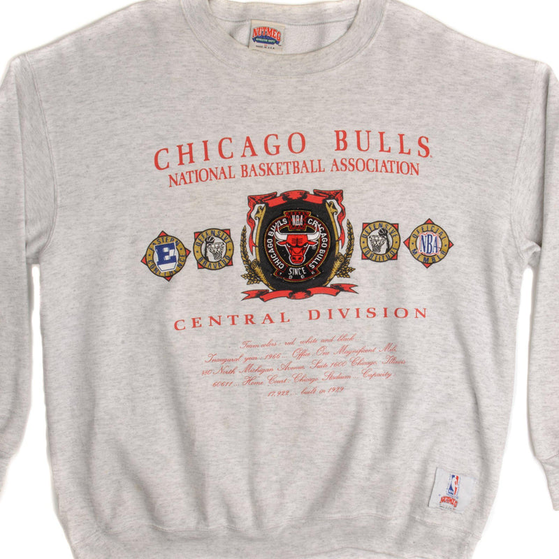 SUDADERA VINTAGE NBA CHICAGO BULLS TALLA XL FABRICADA EN EE. UU. AÑOS 90