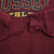 Vintage Russell Athletic Spellout Red Burgundy Sweatshirt 1990S XL Made In Usa