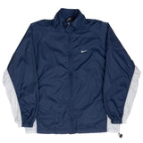 Vintage Nike Classic Swoosh Blue Windbreaker Jacket 2000S Size Small