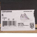 Deadstock Converse Chuck Taylor All Star Lux Metallic Mid Purple 556779C Size 6 Women With The Box