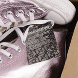 Deadstock Converse Chuck Taylor All Star Lux Metallic Mid Purple 556779C Size 6 Women With The Box