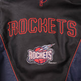 Vintage NBA Houston Rockets Pro Player Leather Jacket 1994 Size Large