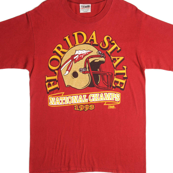 VINTAGE FLORIDA STATE SEMINOLES FOOTBALL TEAM TEE SHIRT 1993 SIZE LARGE