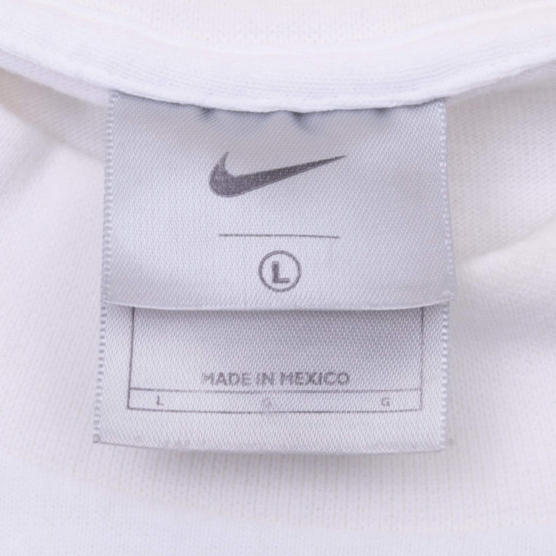 Vintage Nike Long Sleeve Turtle Neck White Tee Shirt 2000S Size Large