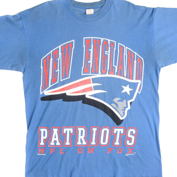 CAMISETA VINTAGE DE LOS NEW ENGLAND PATRIOTS DE LA NFL, 1997, TALLA GRANDE, FABRICADA EN EE. UU.